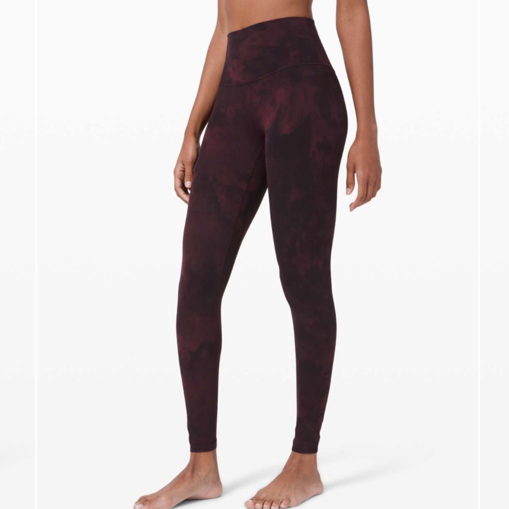 Lululemon Align High-Rise Pant 28” Diamond Dye Cassis Black Size 4